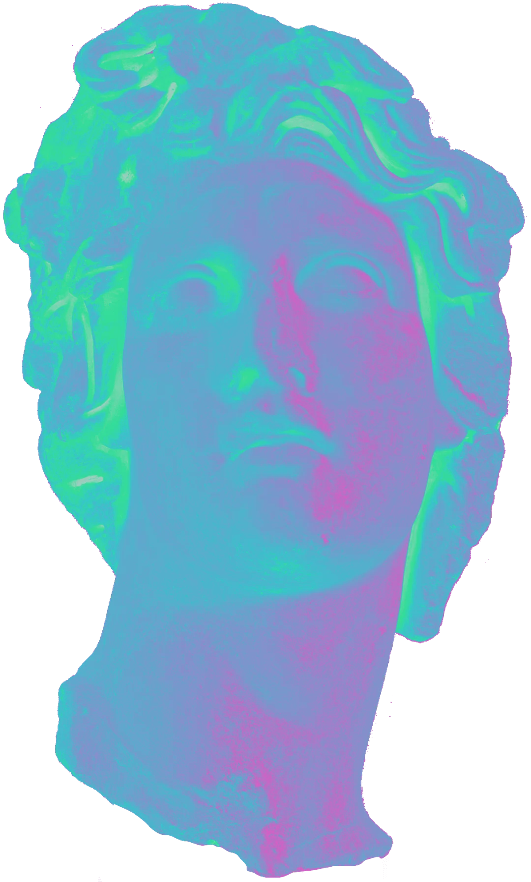 Roman statue of a head